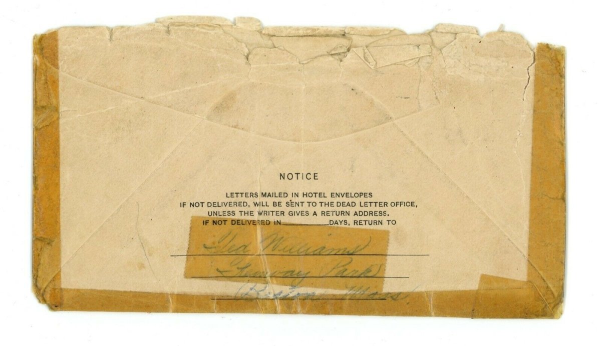 Ted Williams Signed 1940 Handwritten Signed Letter to Mistress w/ Great Content