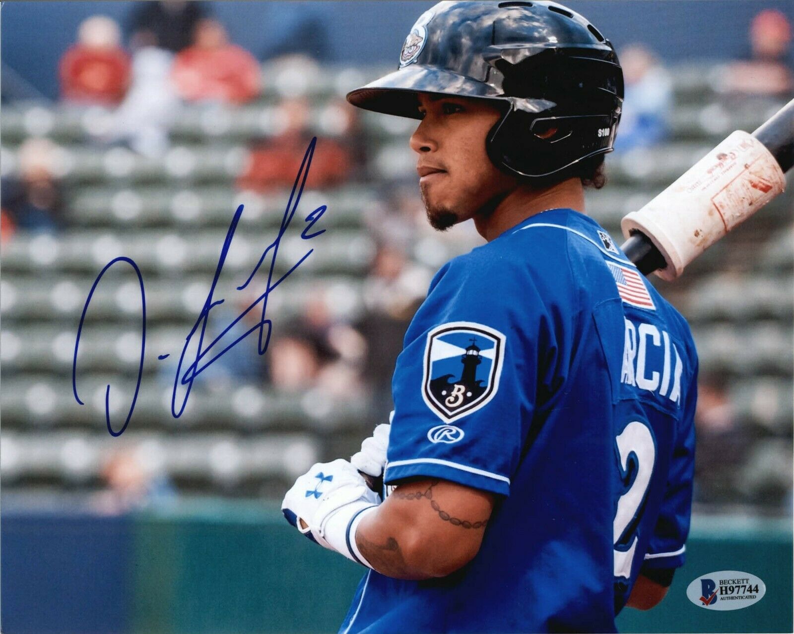 Orlando Arcia Autographed Photo Brewers Signed 8x10 Photo BAS Beckett