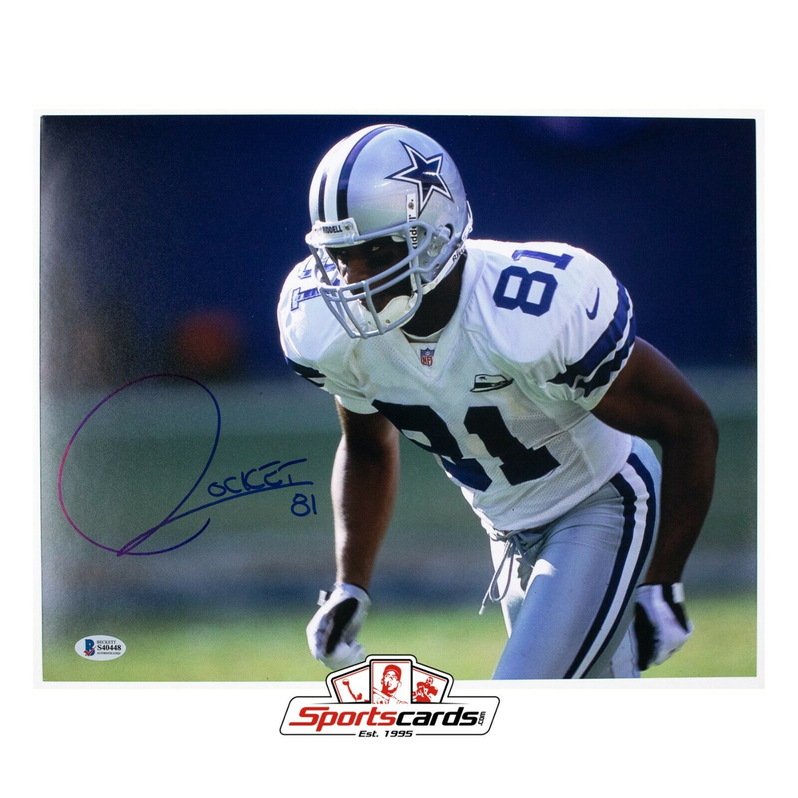 Raghib Rocket Ismail Signed 11x14 Photo Dallas Cowboys Beckett BAS Aut 