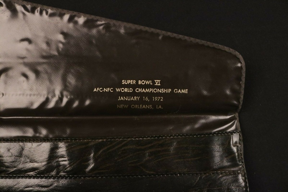 Super Bowl VI Briefcase Bag Folio 1972 New Orleans Dallas Cowboys Rare