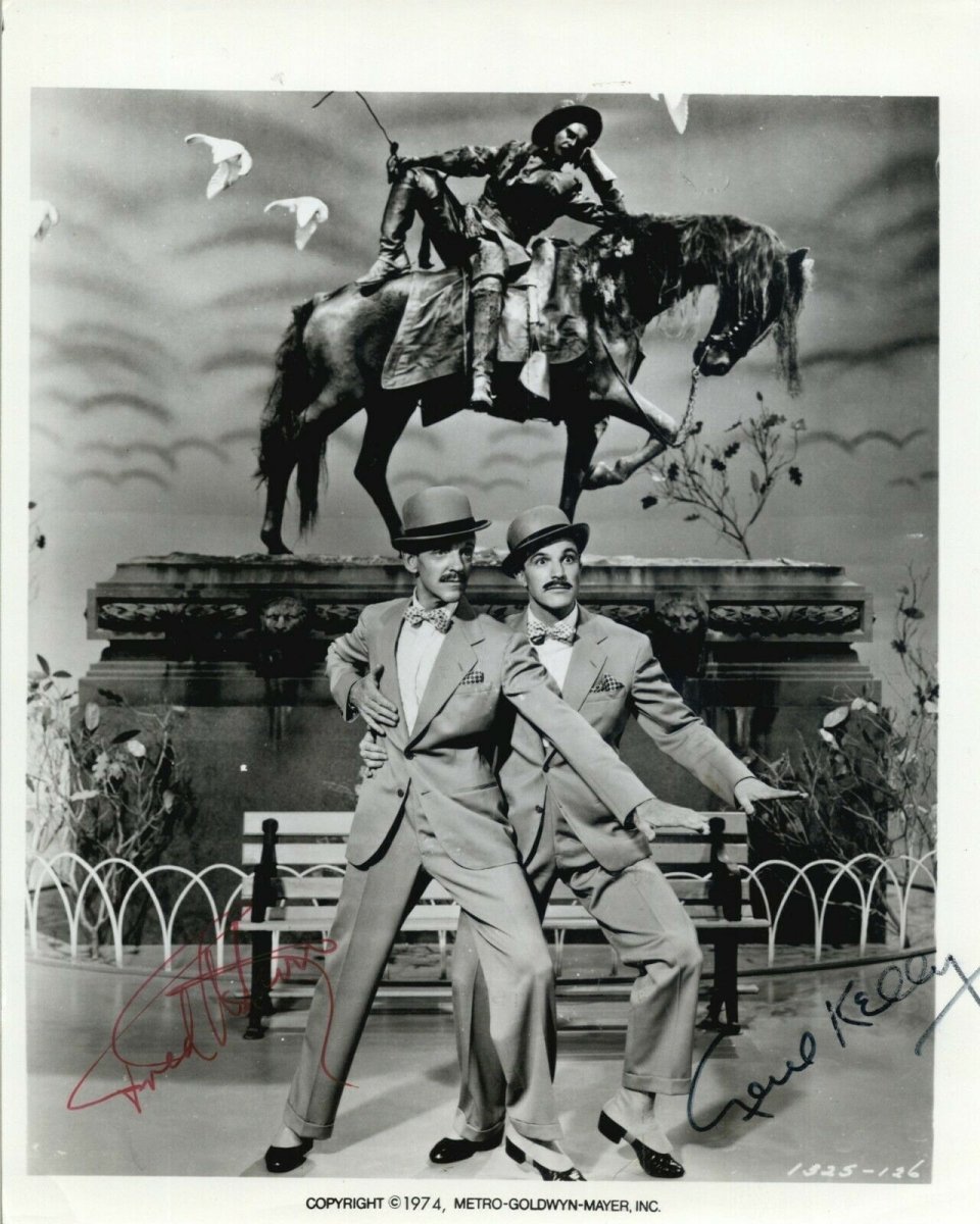 Fred Astaire Gene Kelly Signed 8x10 Photo Autograph Ziegfeld Follies BAS Beckett