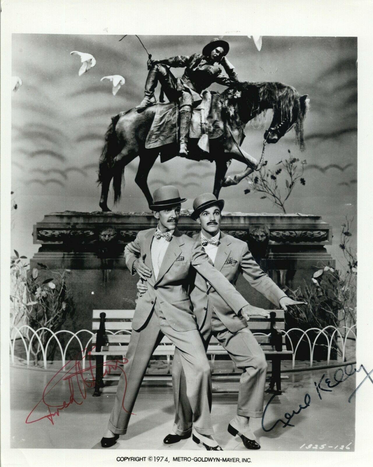 Fred Astaire Gene Kelly Signed 8x10 Photo Autograph Ziegfeld Follies BAS Beckett
