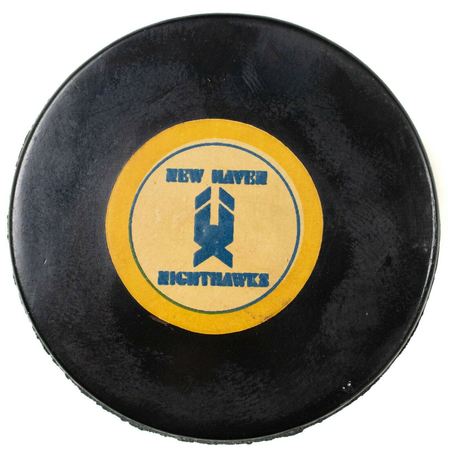 1970’s Converse CCM Art Ross Tyer New Haven Nighthawks Hockey Puck NHL Rare