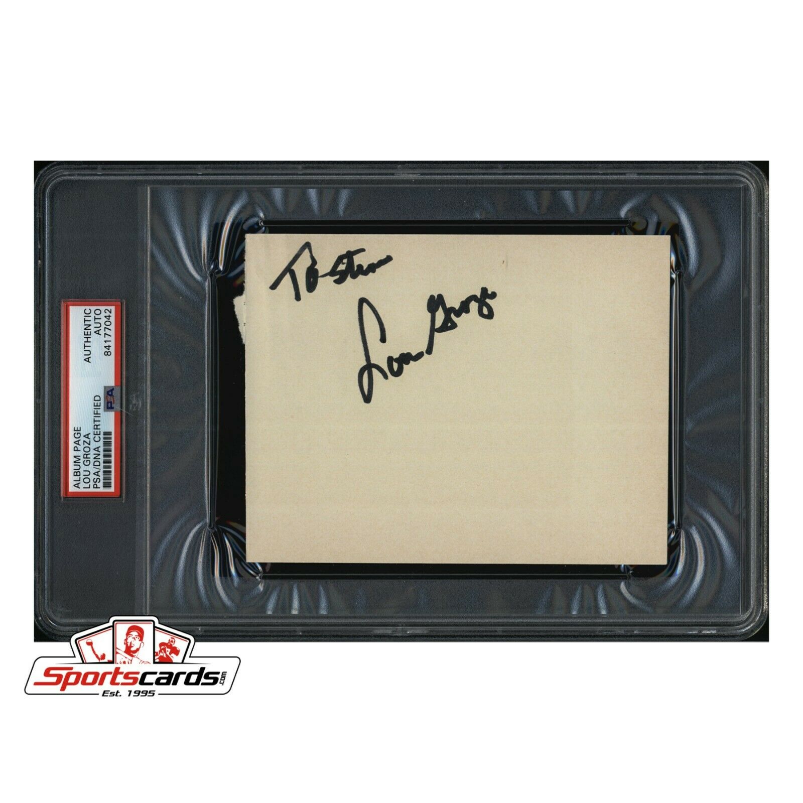 Lou Groza The Toe NFL Football 1974 HOF Signed Cut PSA/DNA Authentic Autograph