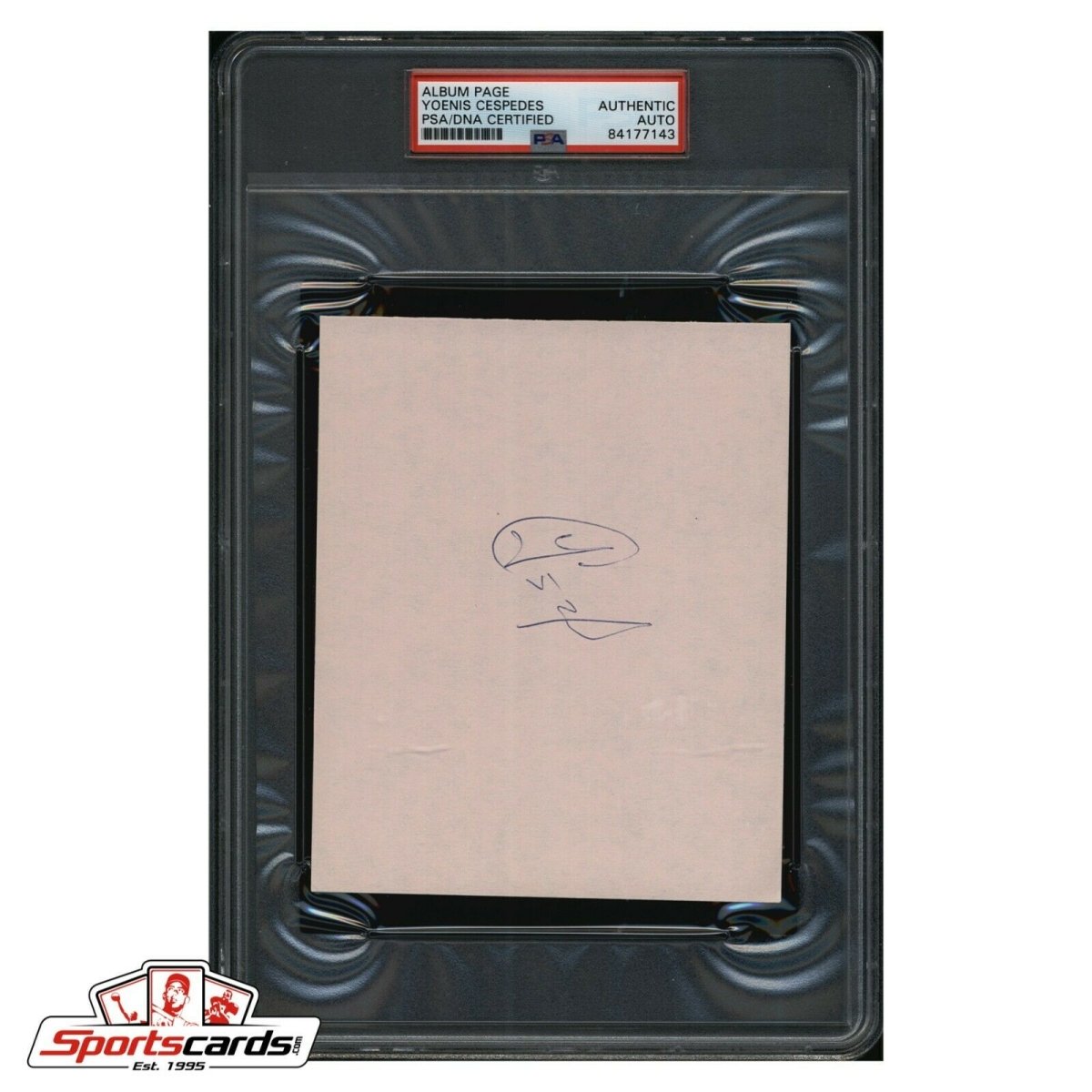 Yoenis Cespedes MLB Baseball Signed Cut PSA/DNA Authentic Auto Mets