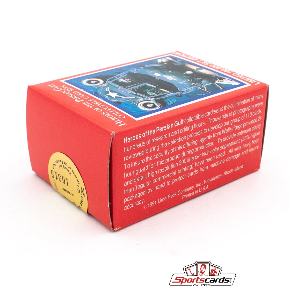 1991 Heroes of the Persian Gulf Collectible Card Set Box