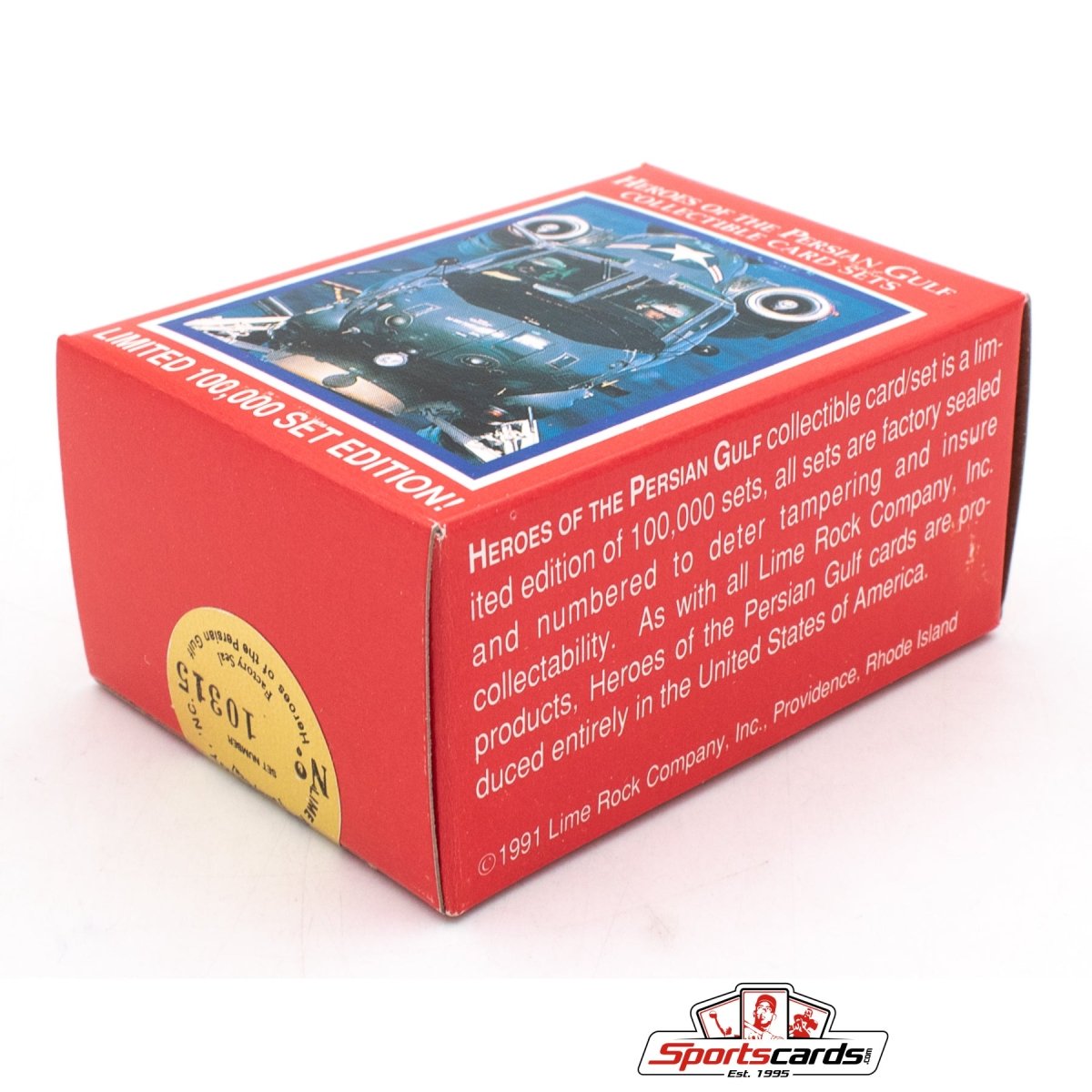 1991 Heroes of the Persian Gulf Collectible Card Set Box