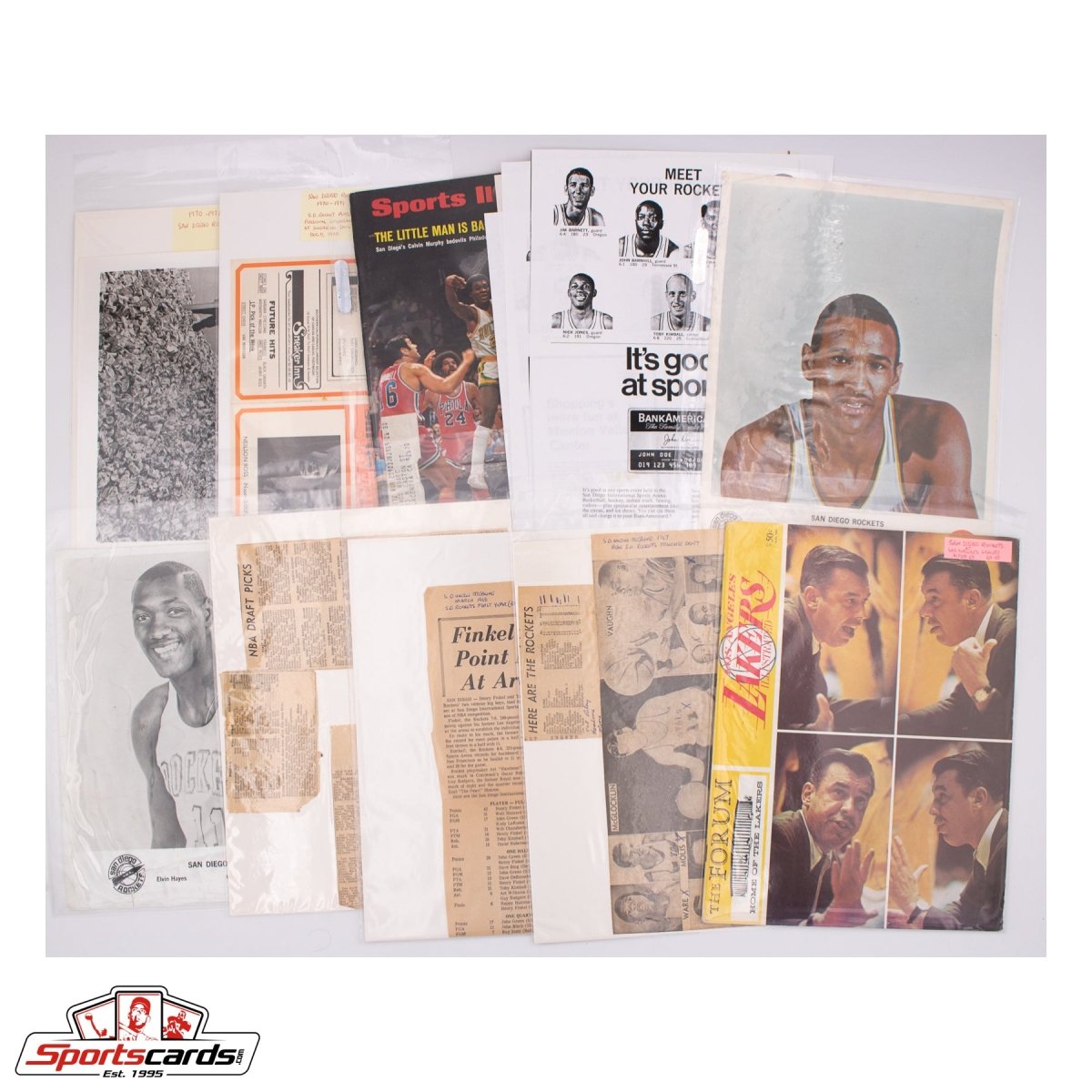 Lifetime Collection of San Diego Rockets Memorabilia