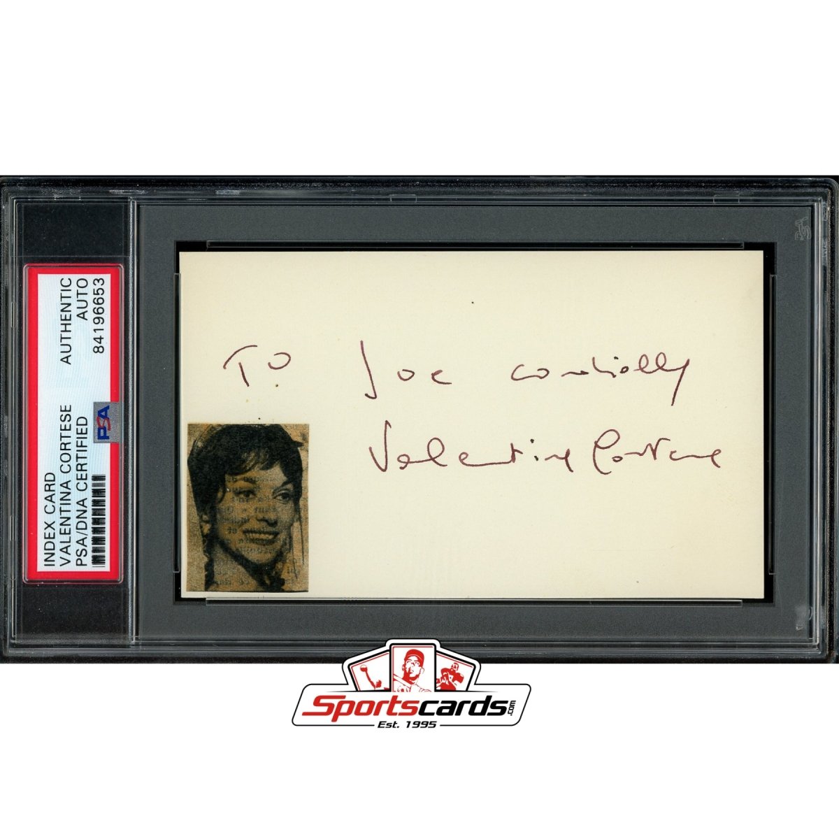 Valentina Cortese (d.2019) Signed Auto 3x5 Index Card PSA/DNA Italian Actress