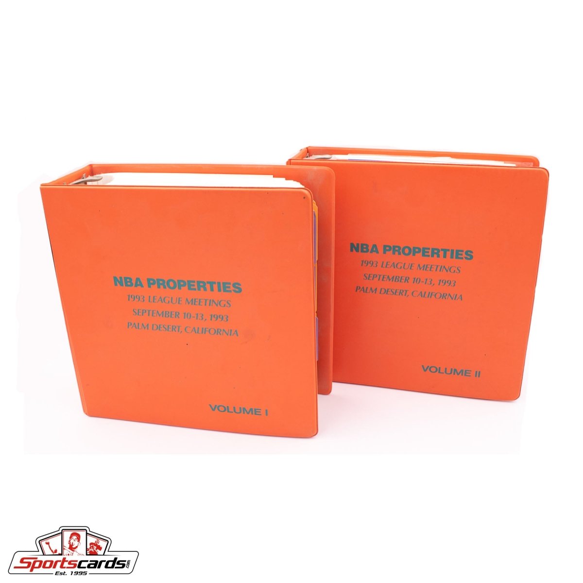 1993 NBA League Meetings Binders - Extremely Rare
