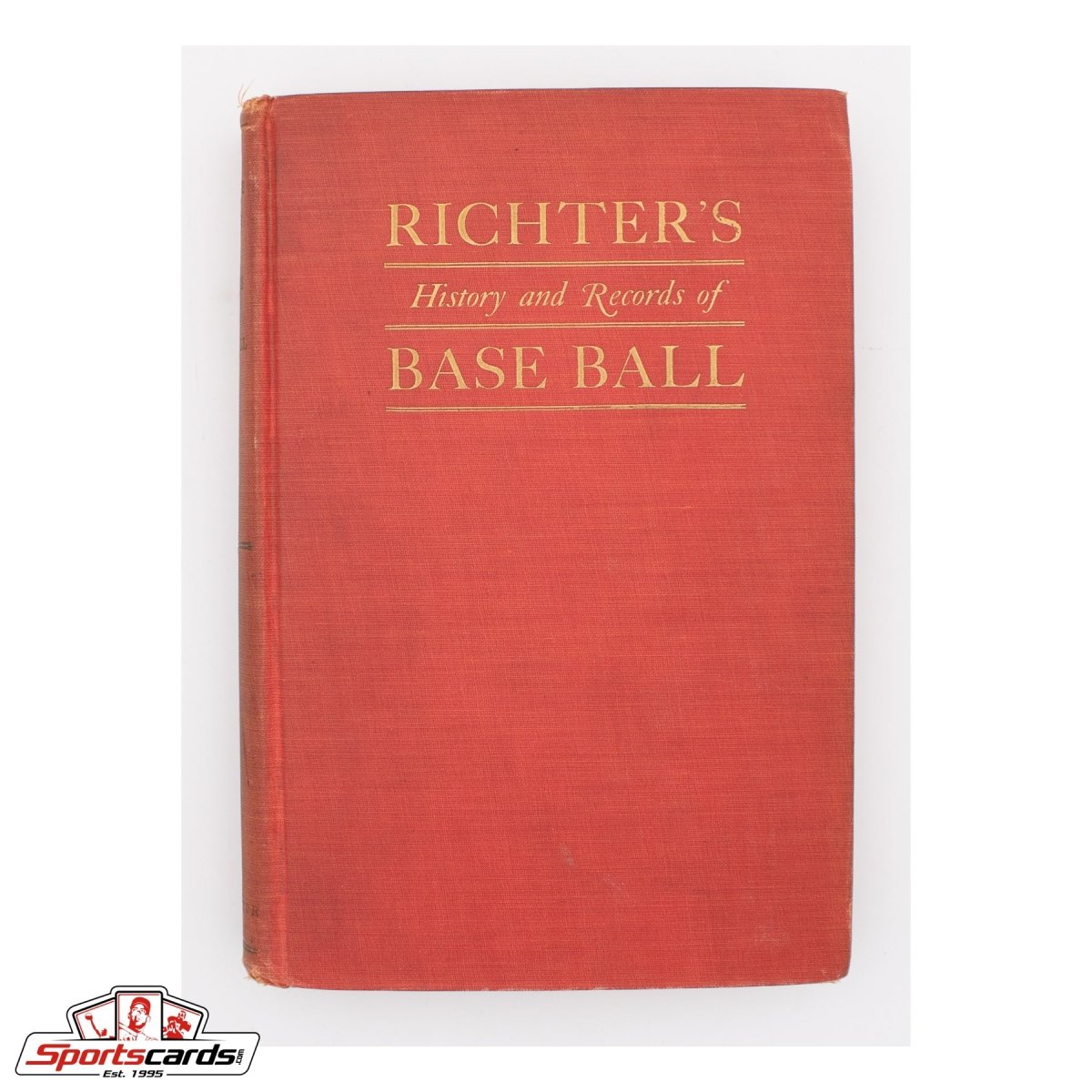 1914 Richter&#39;s History and Records of Base Ball Hardcover Book - Extremely Rare