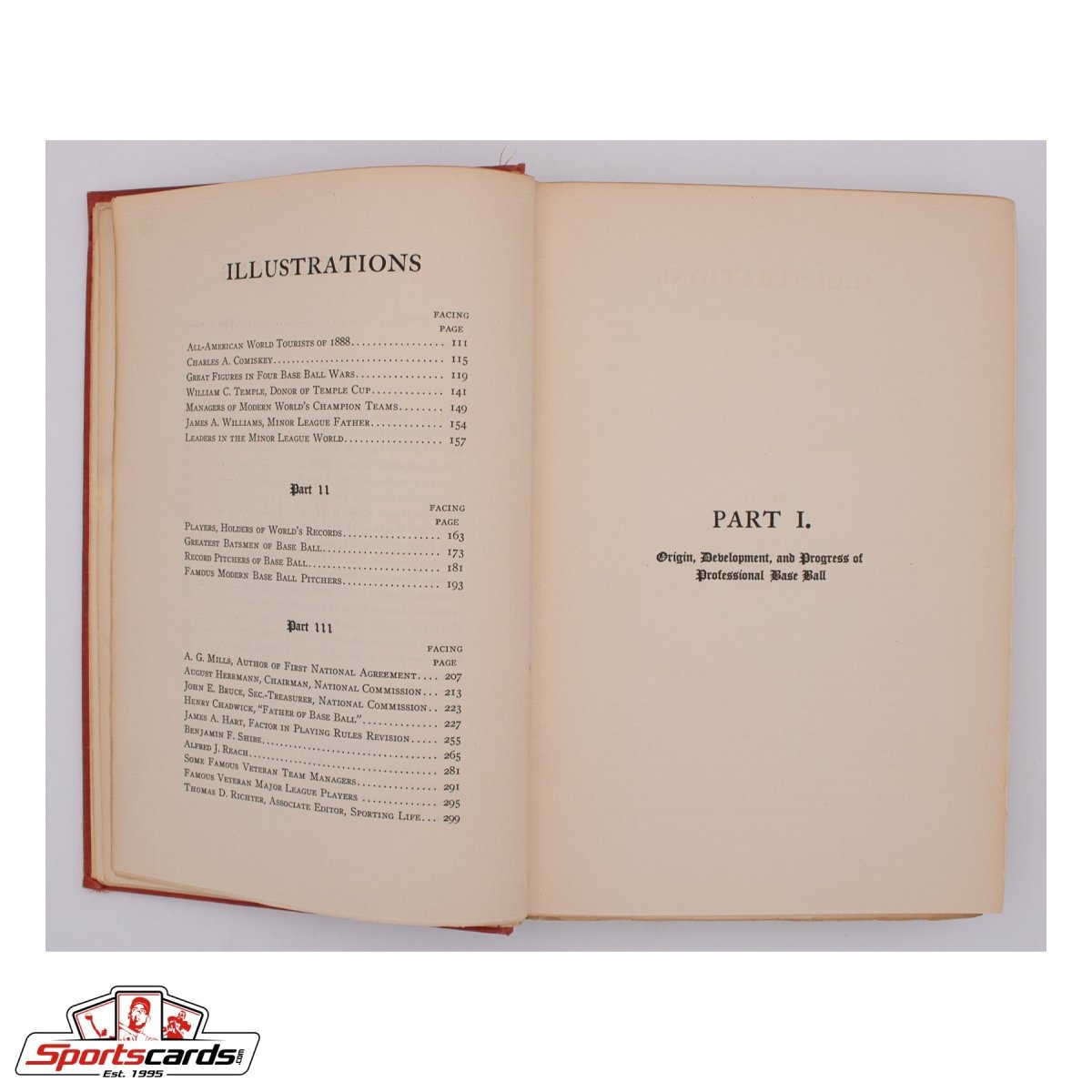 1914 Richter&#39;s History and Records of Base Ball Hardcover Book - Extremely Rare