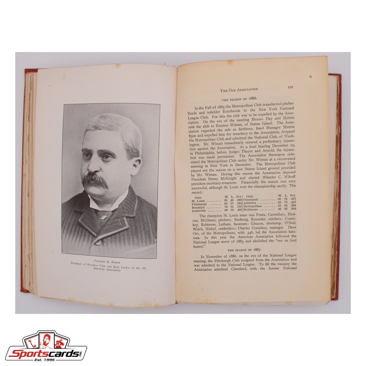 1914 Richter&#39;s History and Records of Base Ball Hardcover Book - Extremely Rare