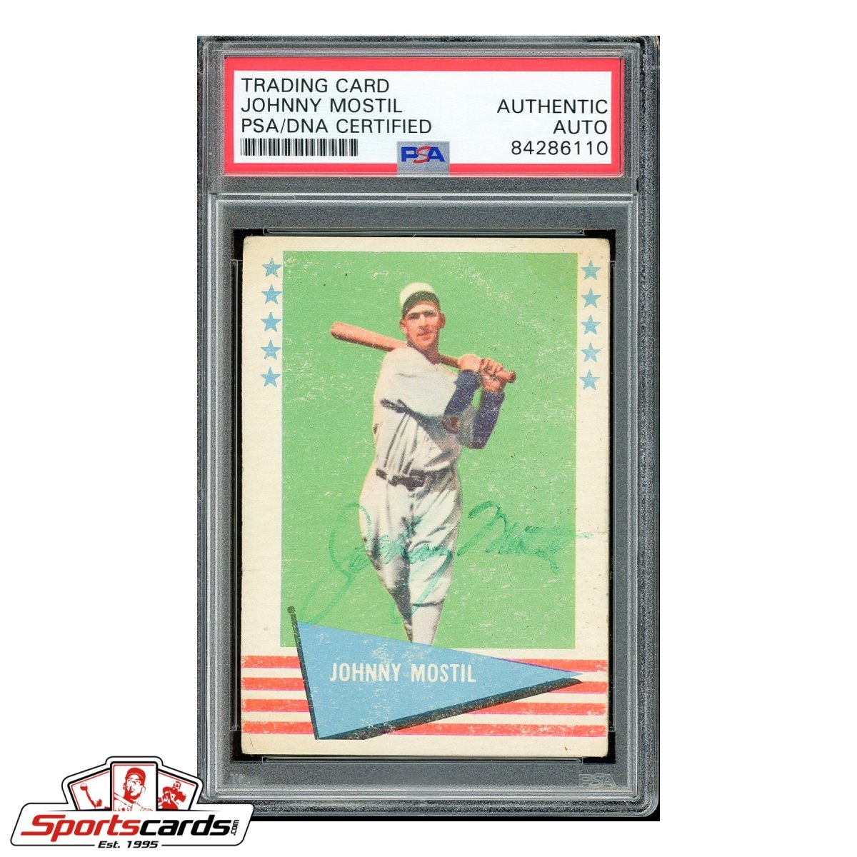 Johnny Mostil Signed Auto 1961 Fleer Card - PSA/DNA