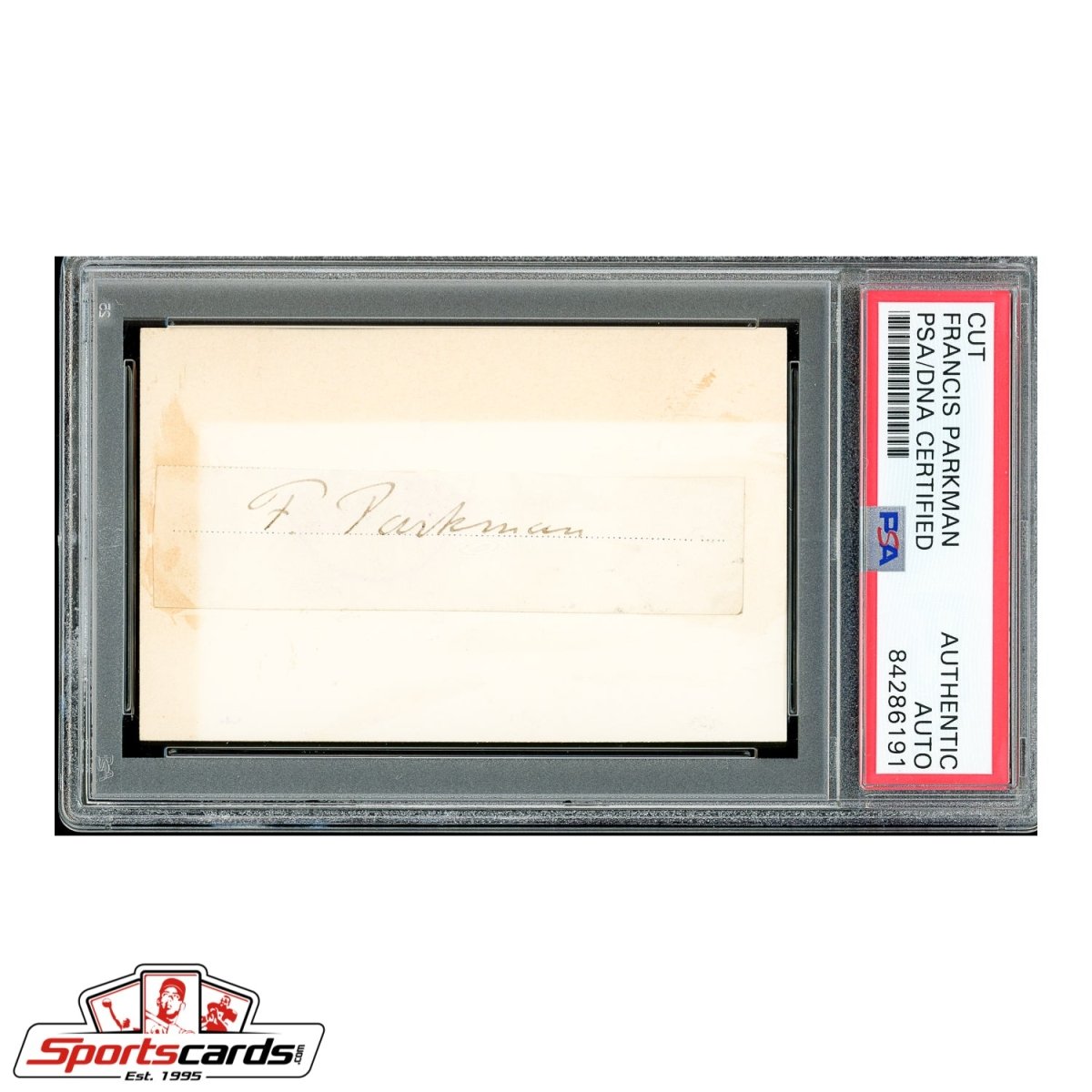 Author Francis Parkman Signed Autographed Cut Signature - PSA/DNA
