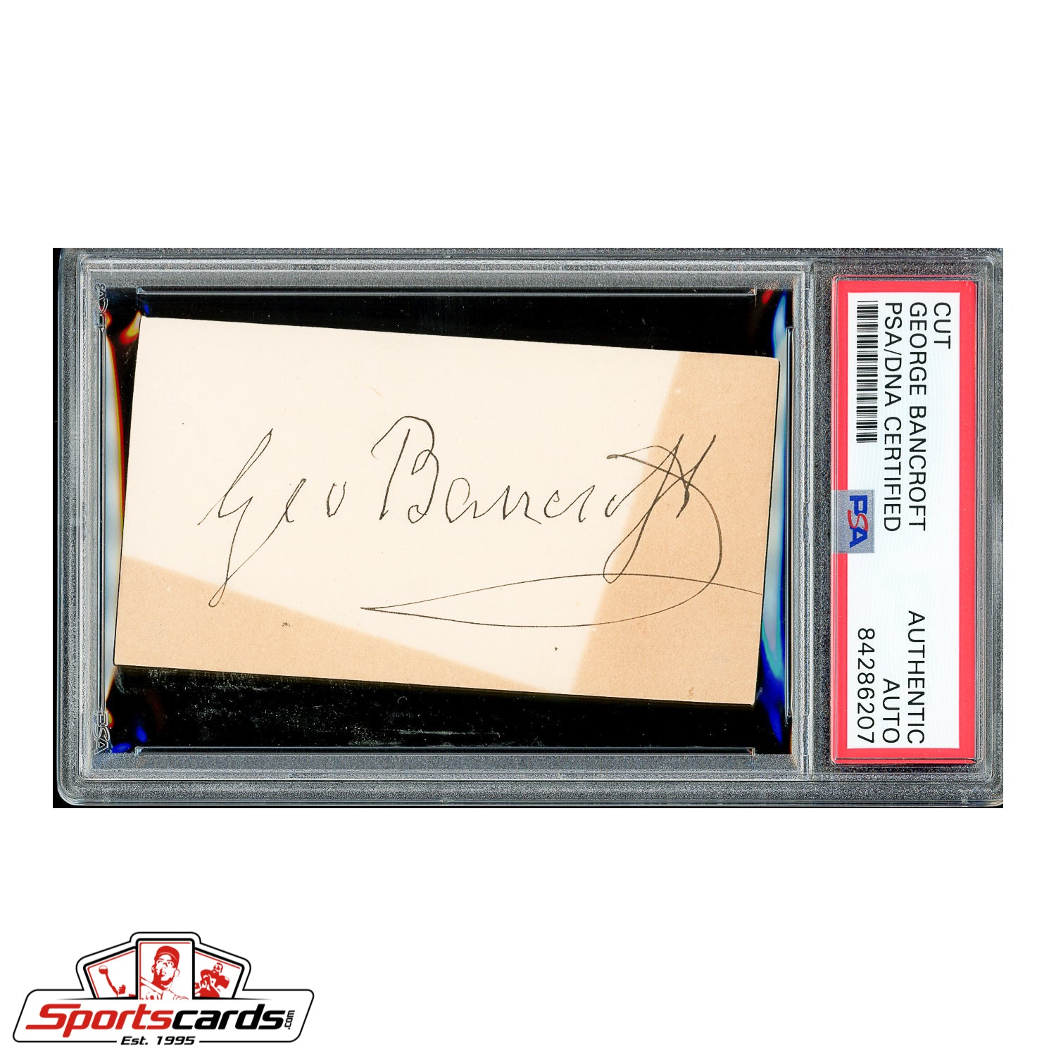 American Statesman George Bancroft Signed Autographed Card - PSA/DNA
