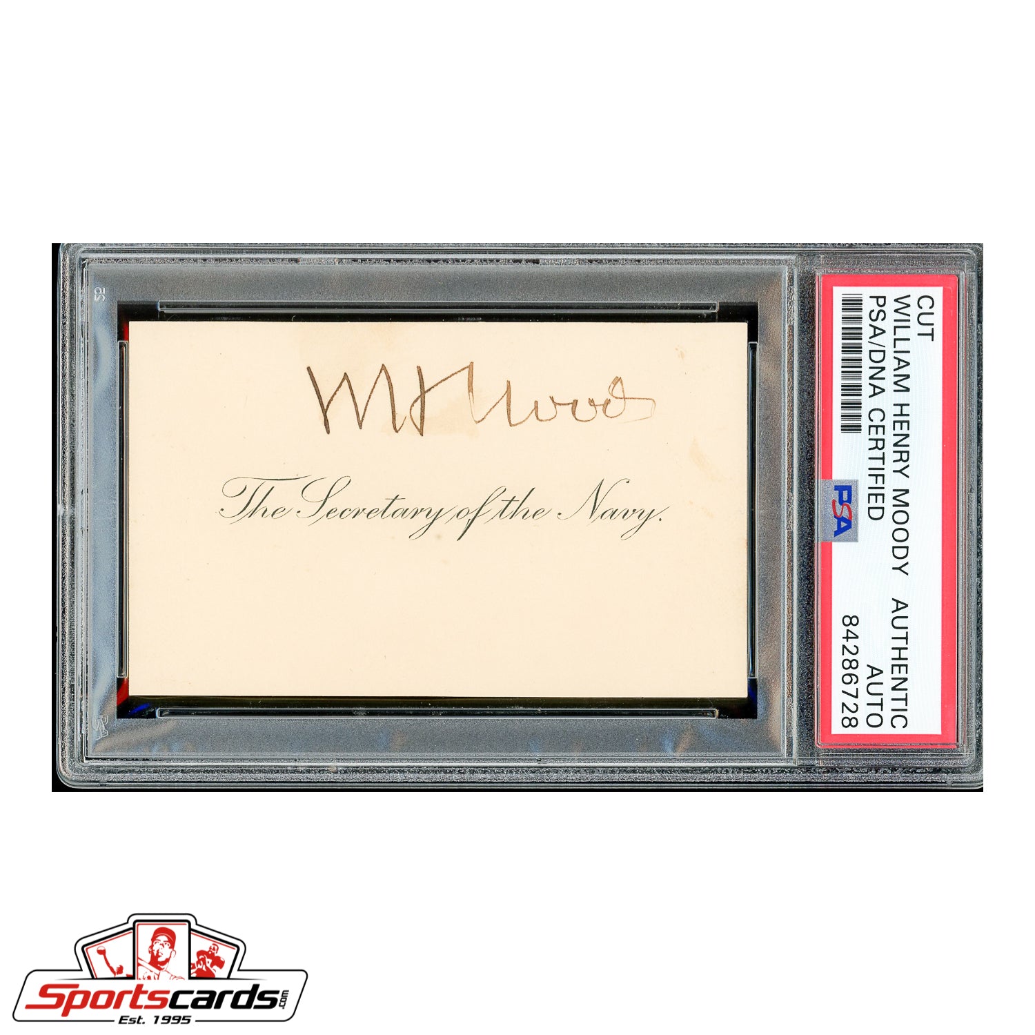 Supreme Court Justice William Henry Moody Signed Autographed Card - PSA/DNA