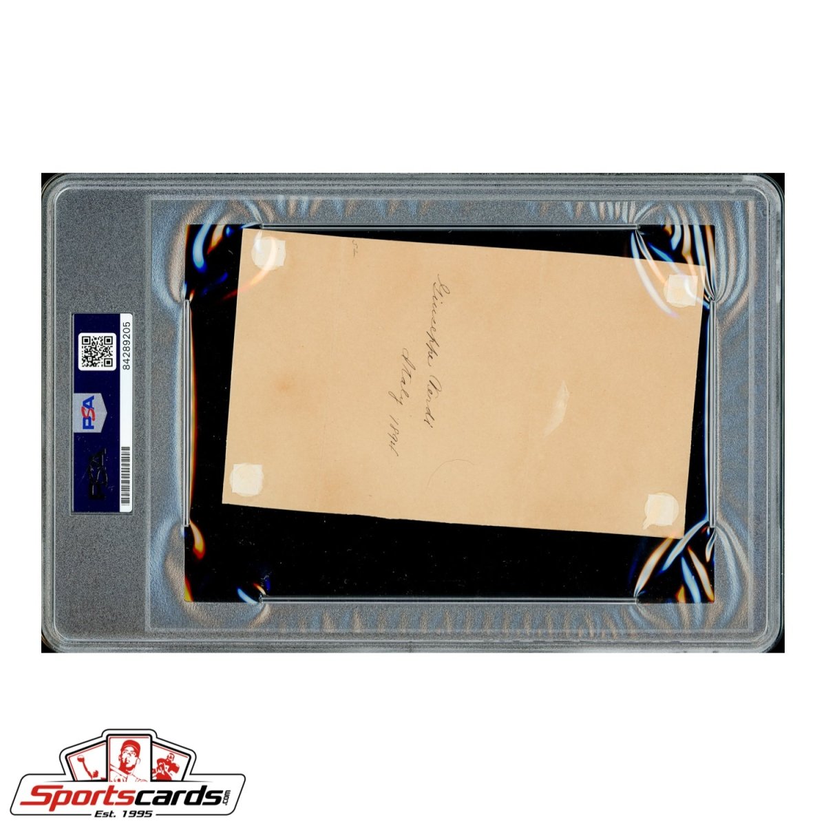 RARE Giuseppe Verdi Signed Autographed Falstaff AMQS - PSA/DNA