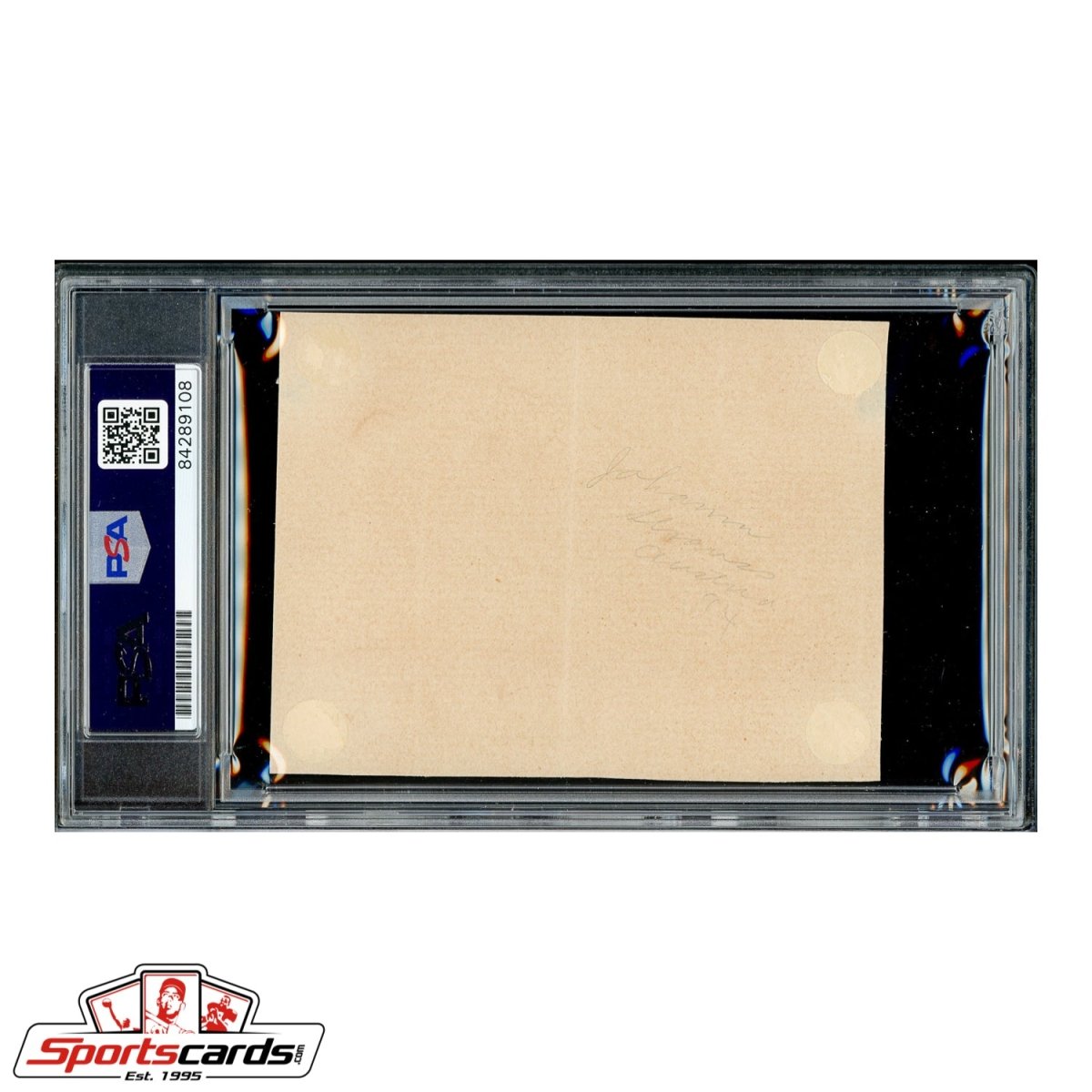 Rare Composer Johann Strauss Signed Autographed AMQS - PSA/DNA