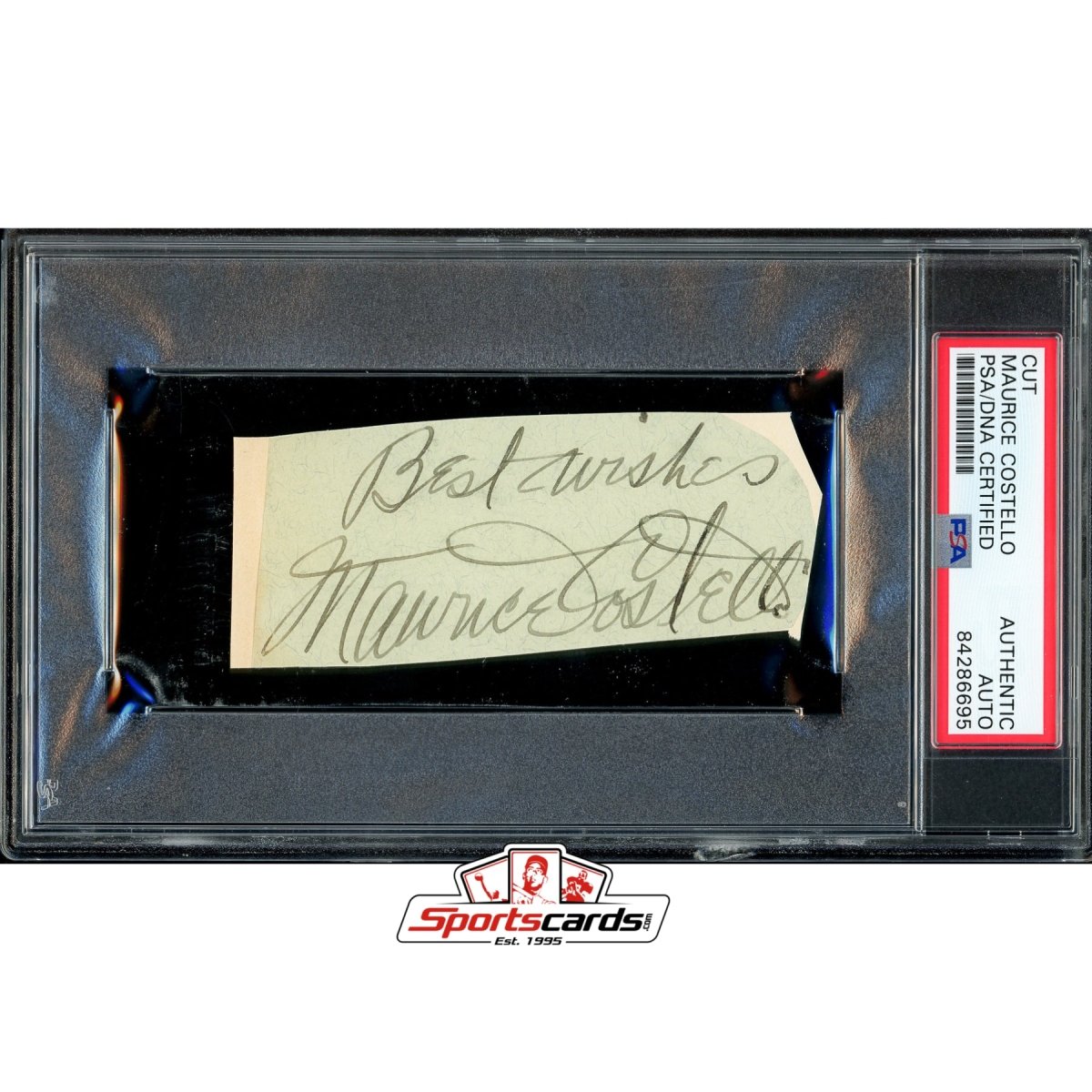 Maurice Costello (d.1950) Signed Cut Autograph PSA/DNA