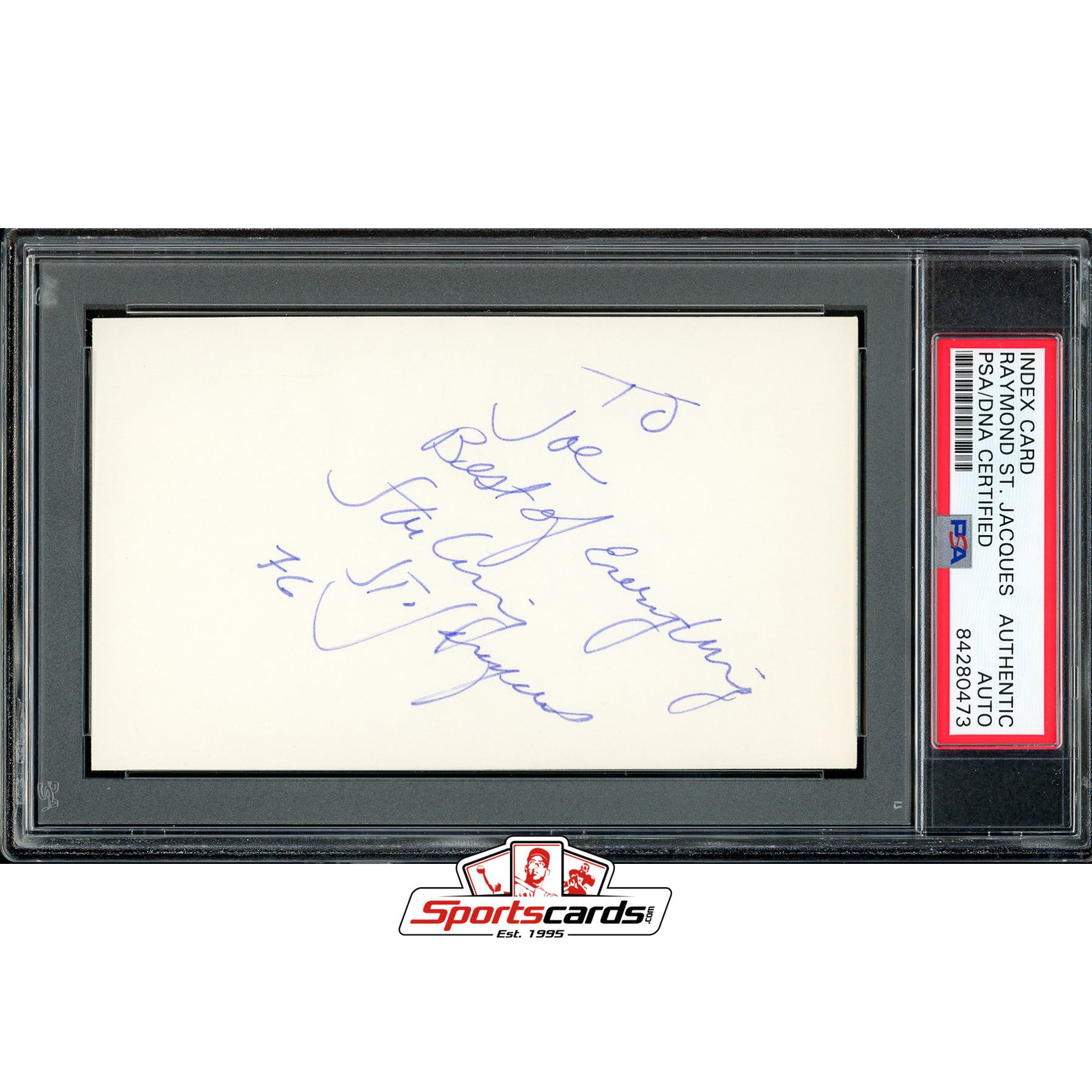 Rawhide Actor Raymond St. Jacques (d.1990) Signed 3x5 Index Card Autograph PSA/DNA