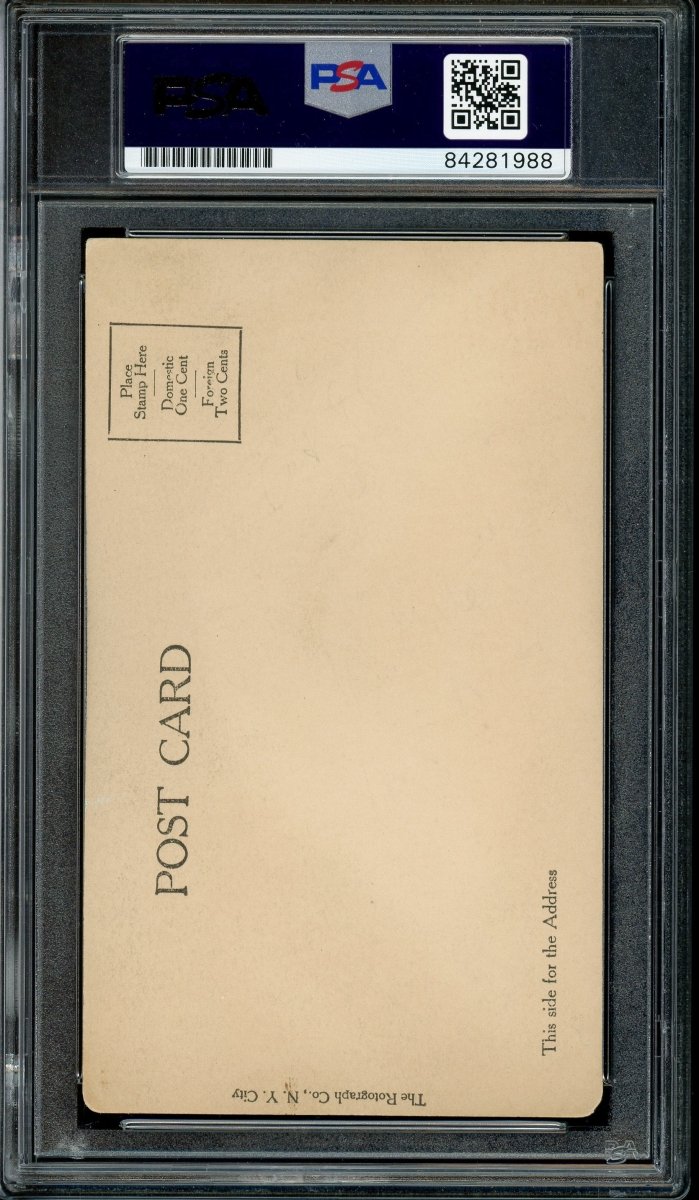 Rare William Gillette Signed Postcard Photograph as Sherlock Holmes PSA Gem Mint 10