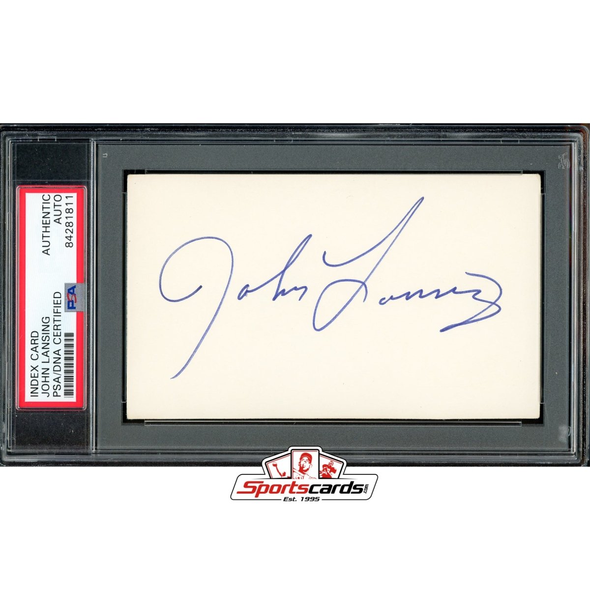 Actor John Lansing (b.1949) Signed 3x5 Autograph PSA/DNA