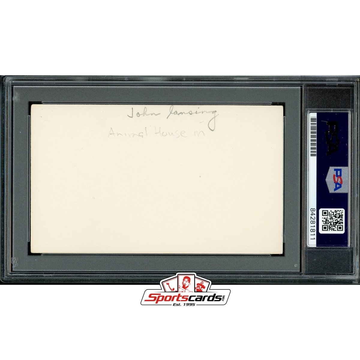 Actor John Lansing (b.1949) Signed 3x5 Autograph PSA/DNA