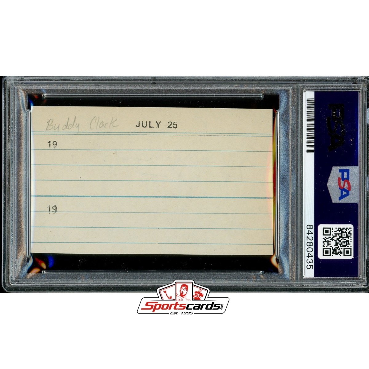 Singer Buddy Clark (d.1949) Signed Cut Autograph PSA/DNA