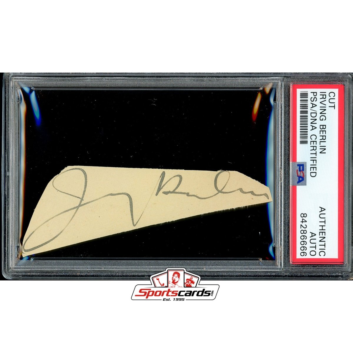 Irving Berlin Signed Cut Autograph PSA/DNA Legendary Composer & Songwriter
