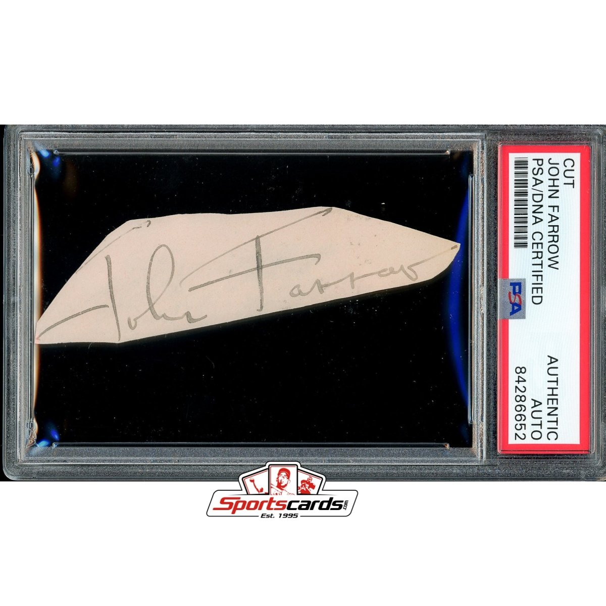 John Farrow (d.1963) Signed Cut Autograph PSA/DNA Academy Award Winner