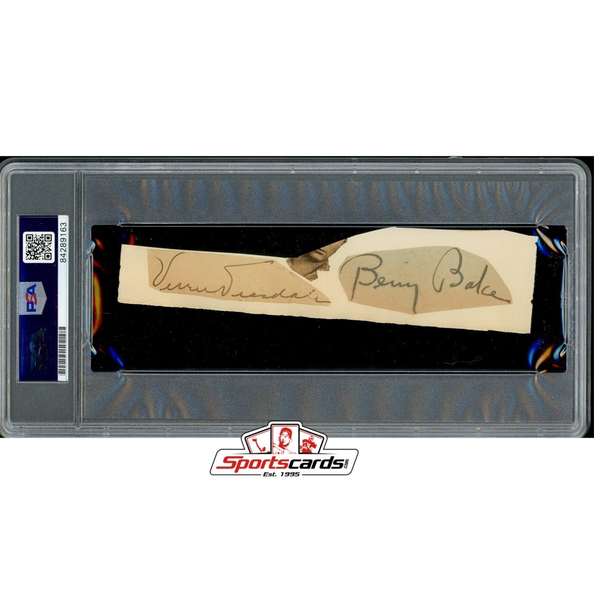 Barbara Bennett &amp; Benny Baker Signed Cut Autograph PSA/DNA