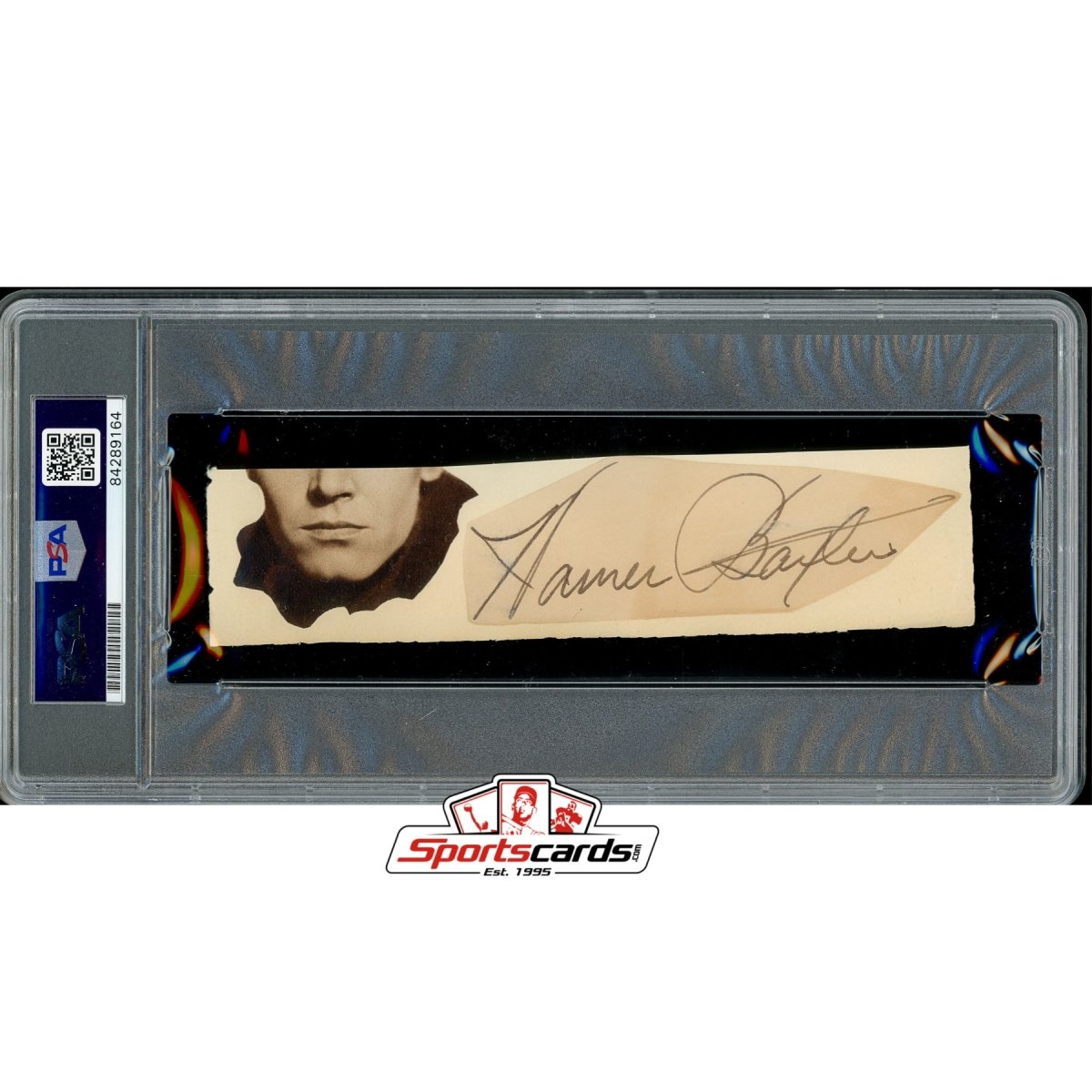 Grant Mitchell & Warner Baxter Signed Cut Autograph PSA/DNA