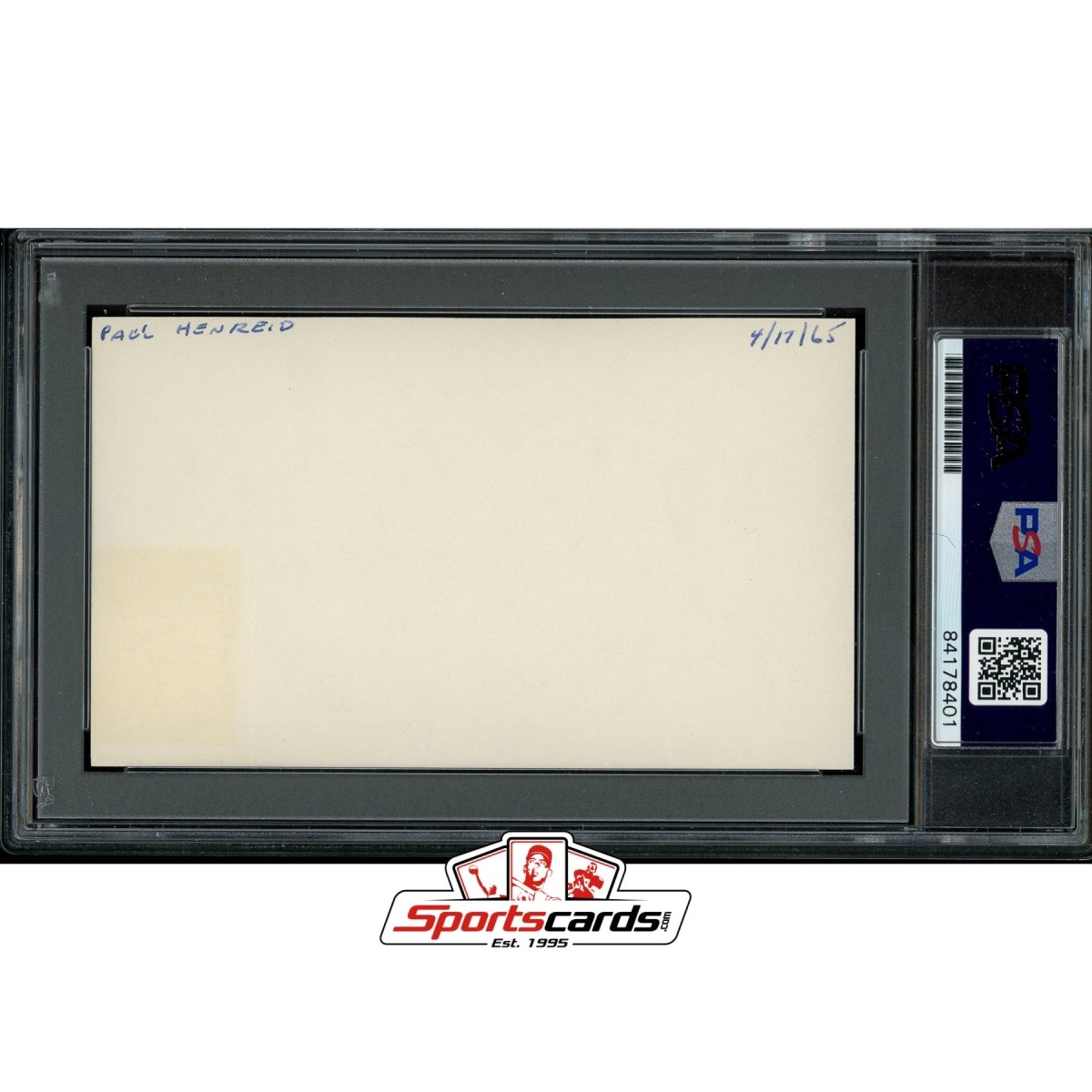 Paul Henreid (d.1992) Signed Auto 3x5 Index Card PSA/DNA Actor Casablanca