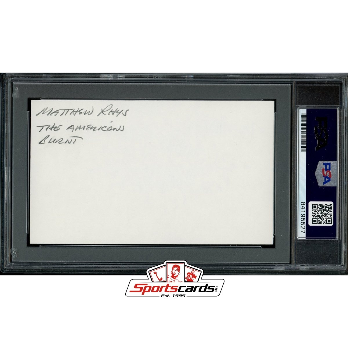 Matthew Rhys Signed Auto 3x5 Index Card PSA/DNA Actor The Americans