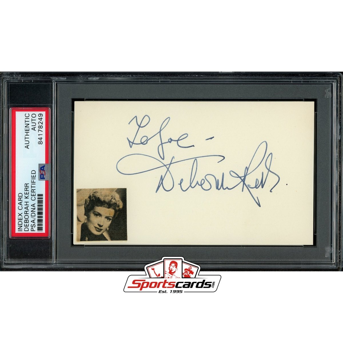 Deborah Kerr (d.2007) Signed Auto 3x5 Index Card PSA/DNA Actress The King and I