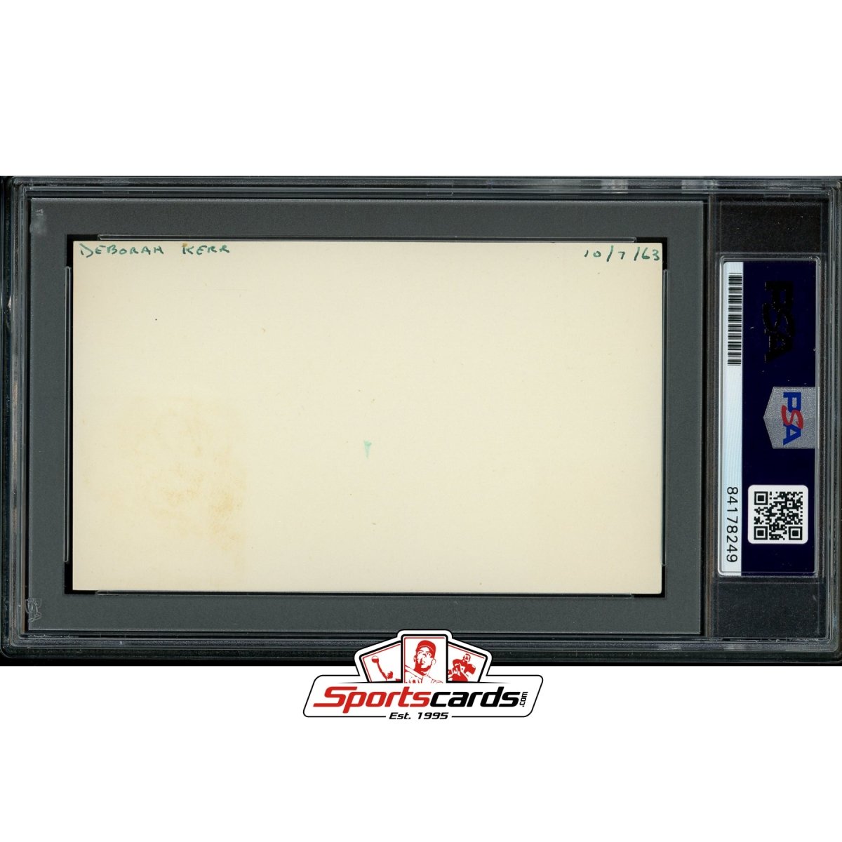 Deborah Kerr (d.2007) Signed Auto 3x5 Index Card PSA/DNA Actress The King and I