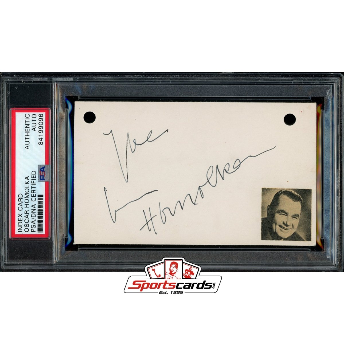 Oscar Homolka (d.1978) Signed Auto 3x5 Index Card PSA/DNA Actor