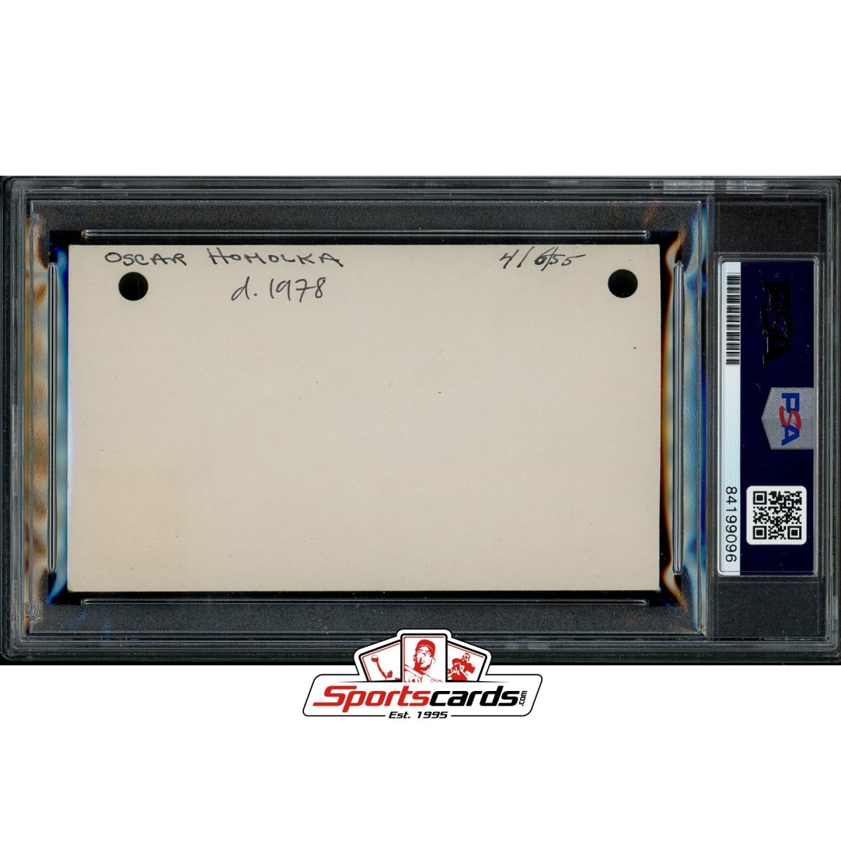 Oscar Homolka (d.1978) Signed Auto 3x5 Index Card PSA/DNA Actor