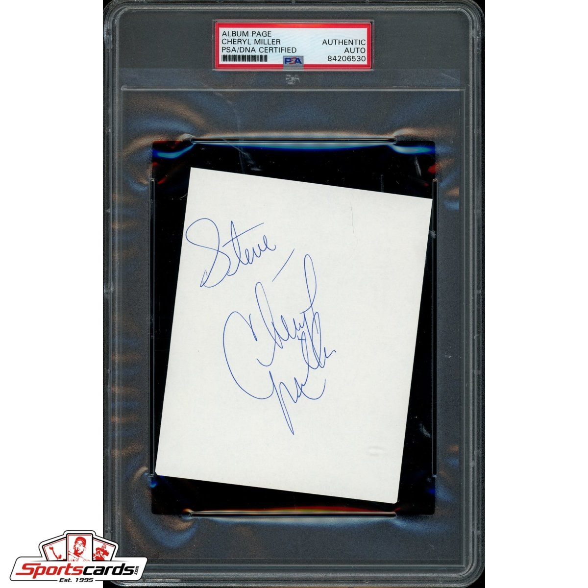 Cheryl Miller Auto Signed Cut PSA/DNA Actress