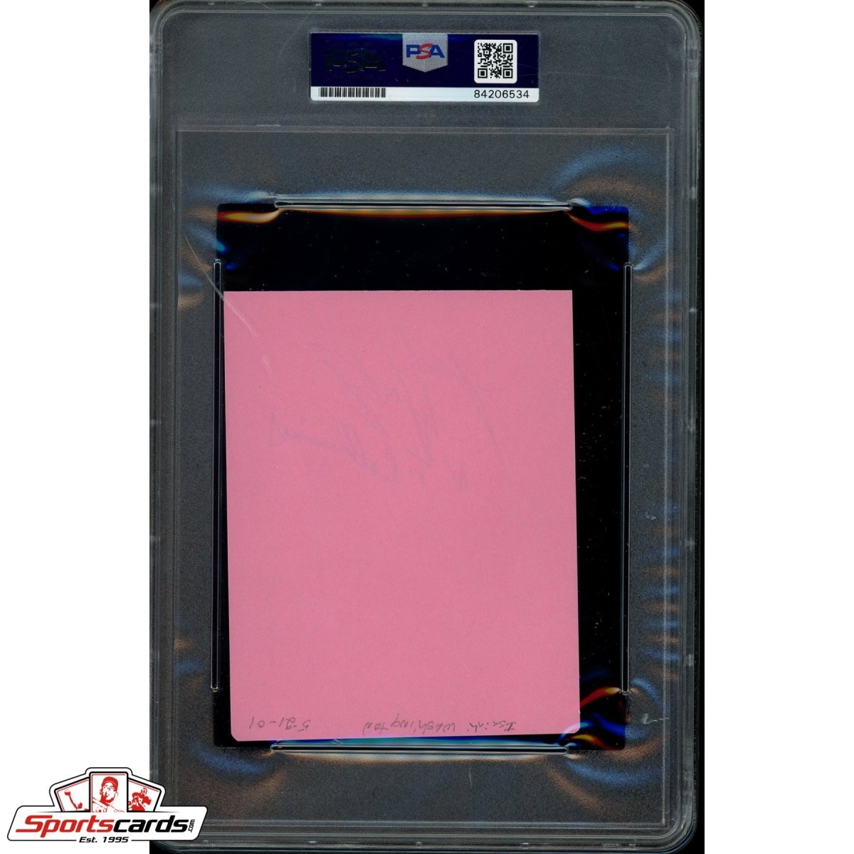 Isaiah Washington Auto Signed Cut PSA/DNA Actor Grey&#39;s Anatomy