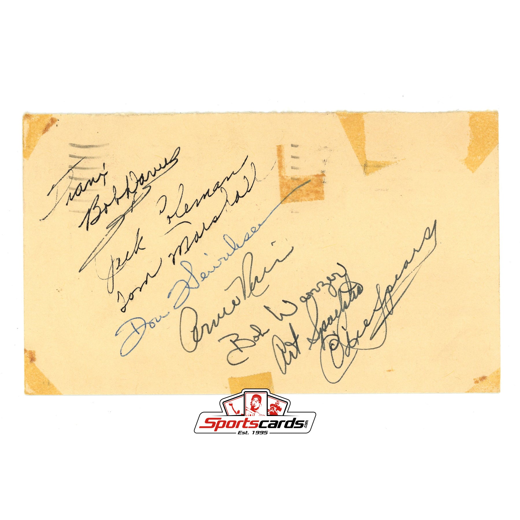 1954/55 Rochester Royals Team Autographed Signed GPC