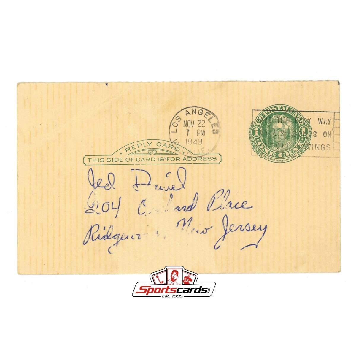 1949 Los Angeles Dons Football Team Autographed Signed GPC