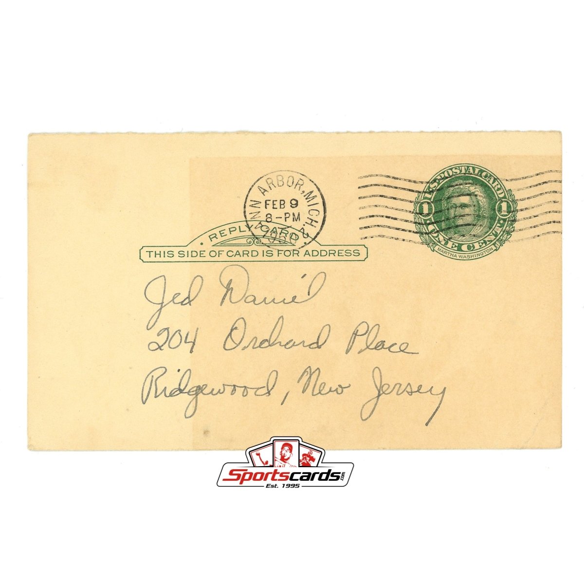 1949/50 University of Michigan Basketball Team Autographed Signed GPC