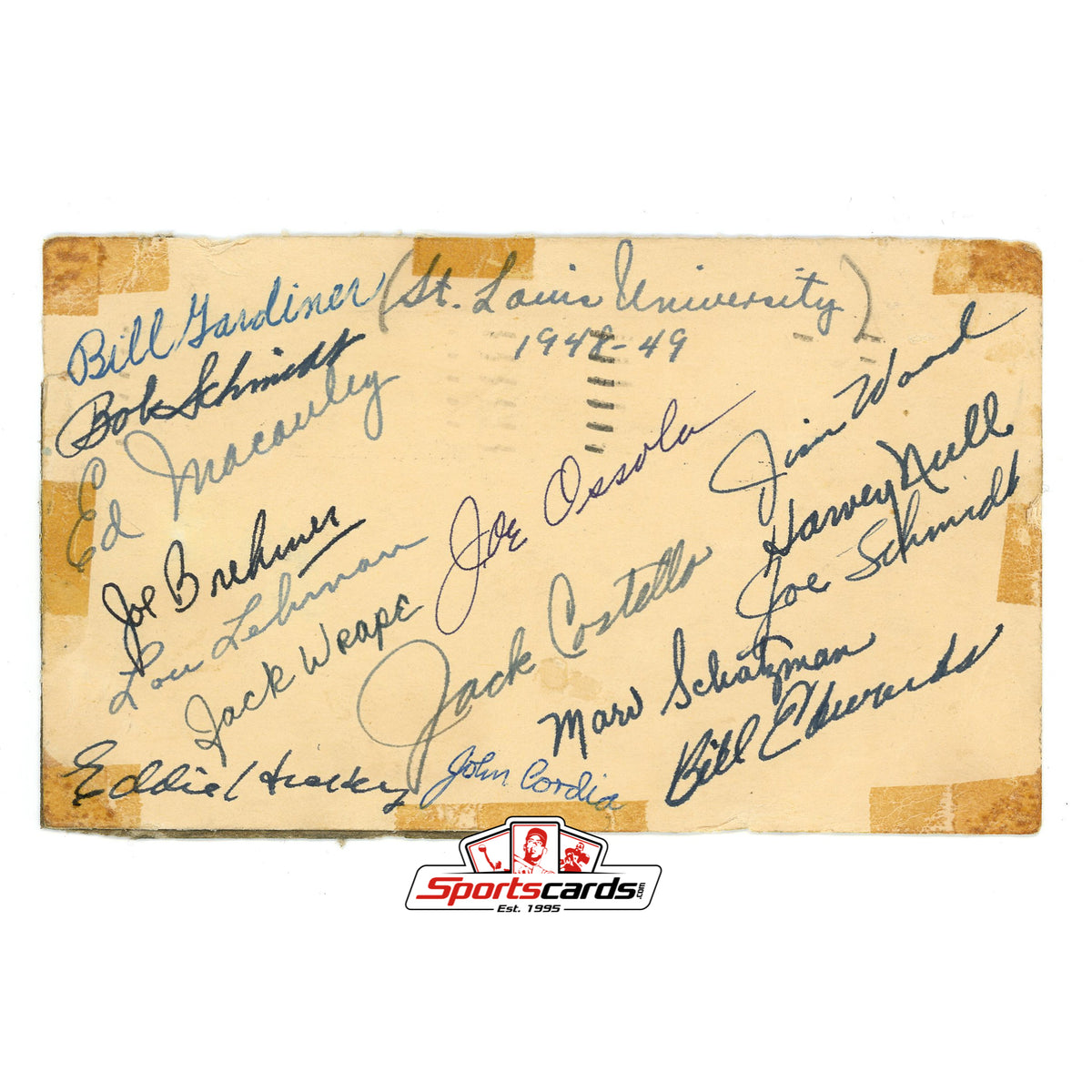 194849 St Louis Basketball Team Autographed Signed Gpc W Ed Macaule