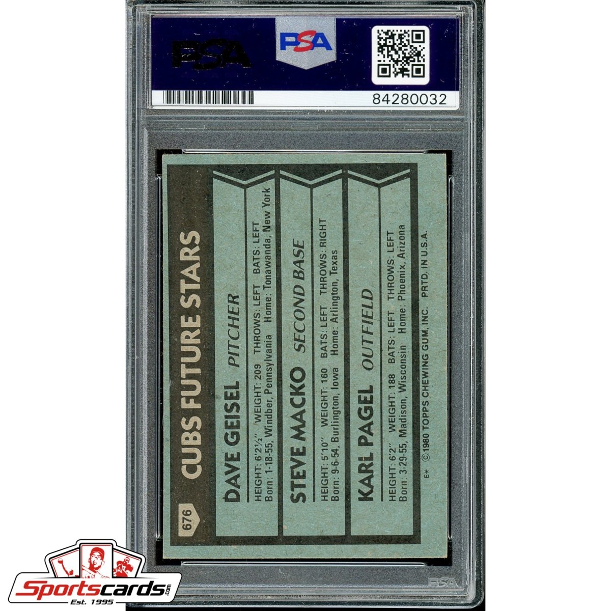 Steve Macko Signed Autographed Card PSA/DNA #676