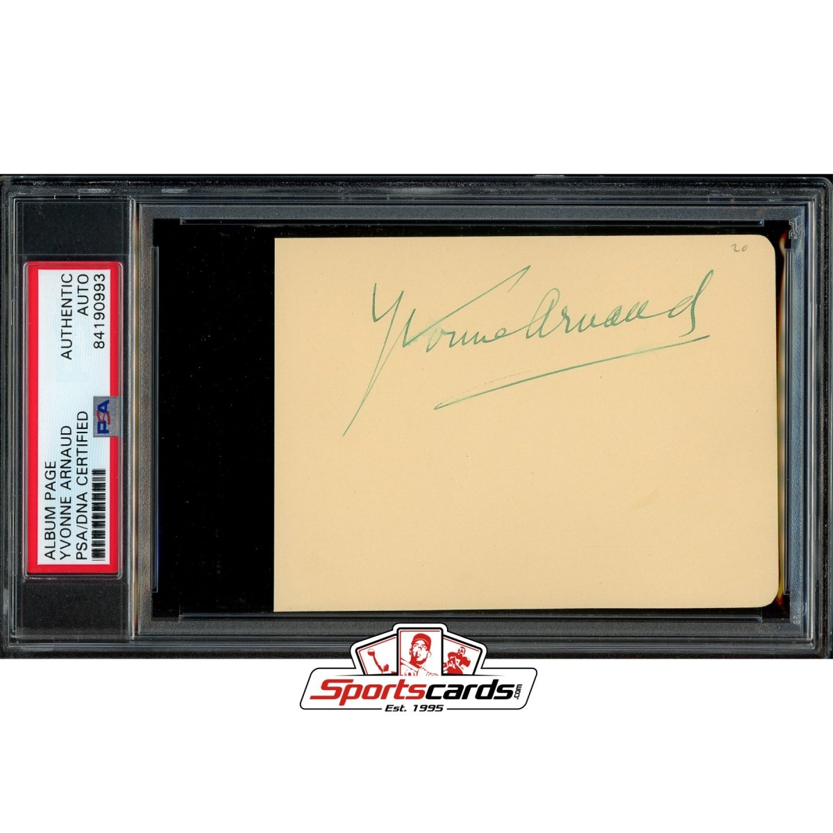 Yvonne Arnaud Autograph Signed Album Page PSA