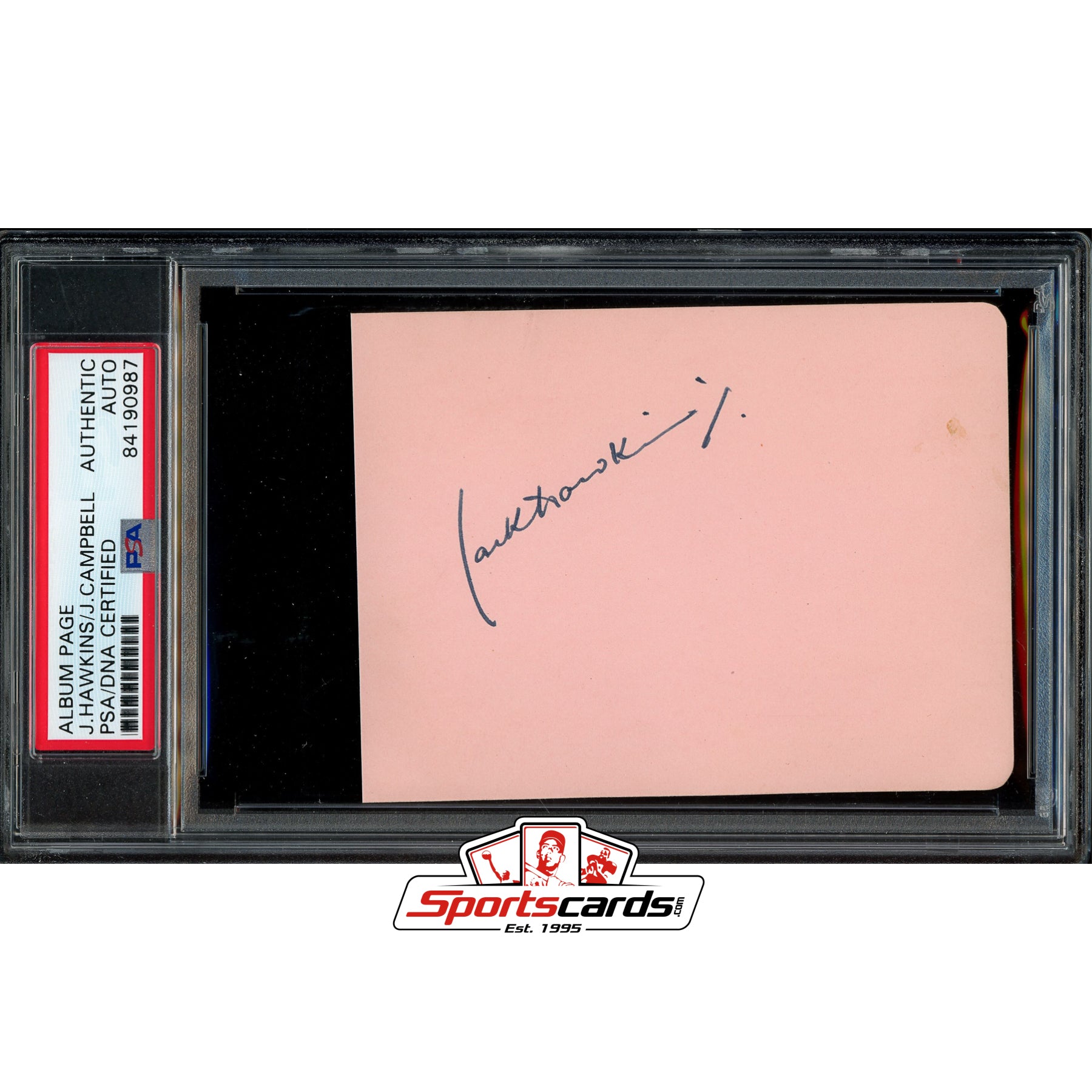 Judy Campbell & Jack Hawkins Autograph Signed Album Page PSA