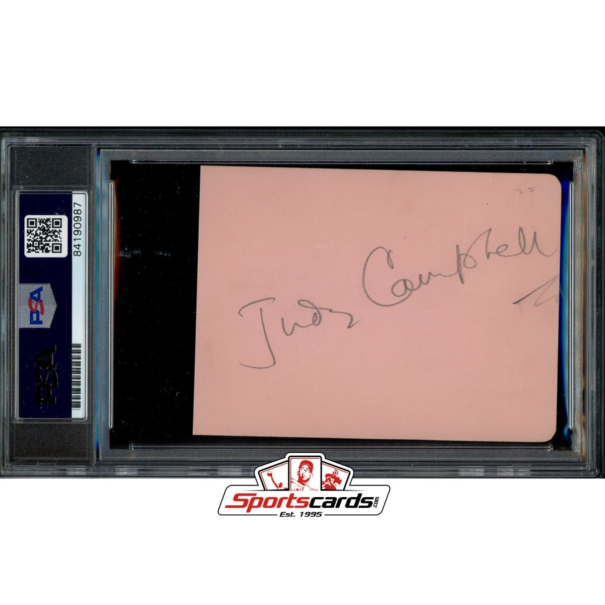 Judy Campbell & Jack Hawkins Autograph Signed Album Page PSA