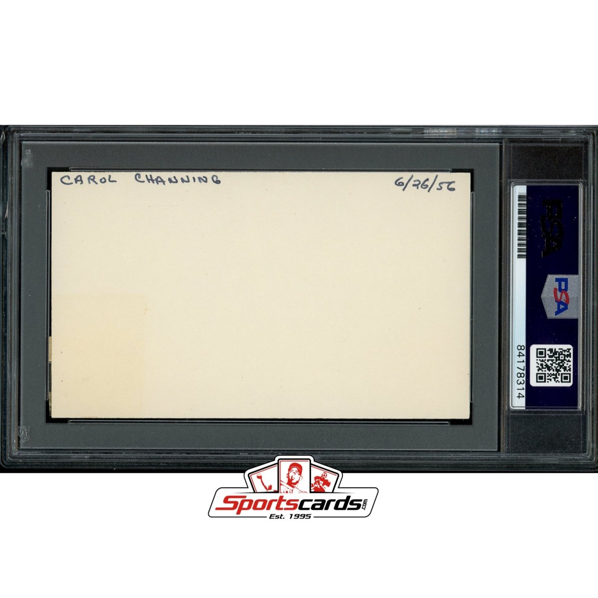 Carol Channing (d.2019) Signed Auto 3x5 Index Card PSA/DNA Actress